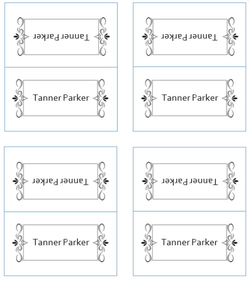 Free Place Card Template Microsoft Word