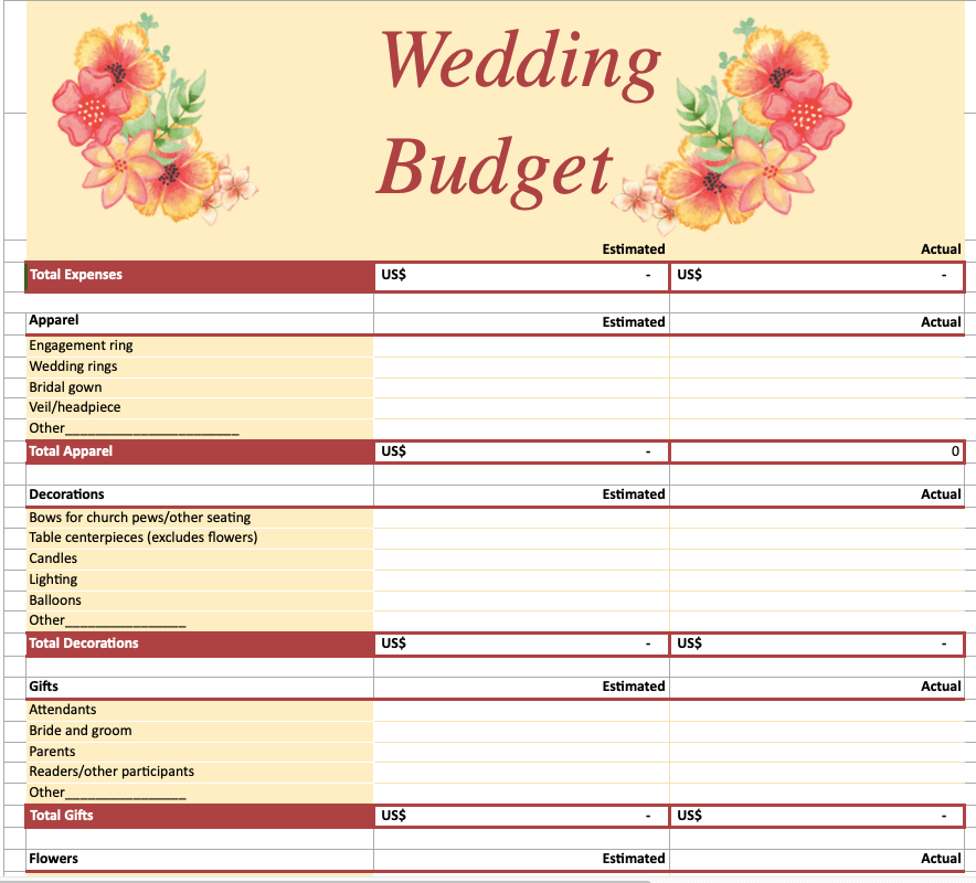 Wedding Budget Checklist 2023 (FREE Template)