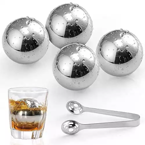 Ice Cubes Whiskey Stones, Reusable Stainless Steel Ice Cubes, Whiskey Chilling Stones for Drink