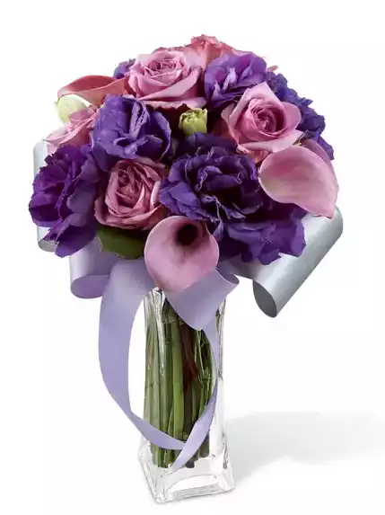 Calla Lily Purple Bouquet at Send Flowers