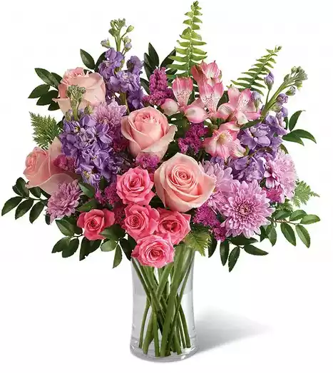 Light Pink Lovely Blooms at Send Flowers