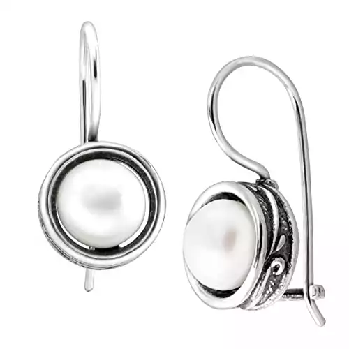 Silpada Pearl Drop Earrings for Women, Freshwater Cultured Pearl, 925 Sterling Silver, Jewelry Gift Ideas