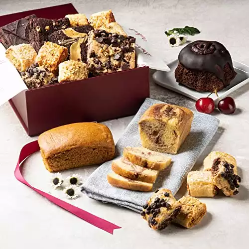 Dulcet Gift Baskets Sumptuous Bakery Sampler of Sweets Gift Box including a Chocolate Cake Great Gift for Holidays, Corporate Gifting & any Occasion