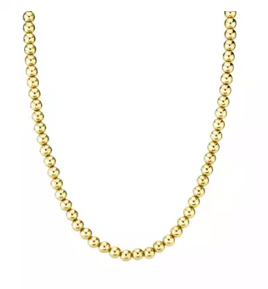 6mm Gold Beaded Necklace - BILLIE SIMONE