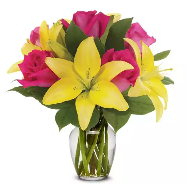 Rose and Lily Lemonade Bouquet at From You Flowers