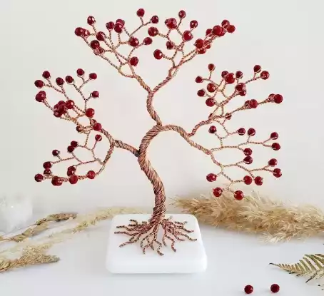 Tree of Life 40th Ruby Anniversary Gift for Wife Lucky Symbol